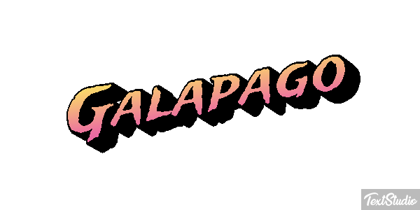 Galápago Efeito do texto