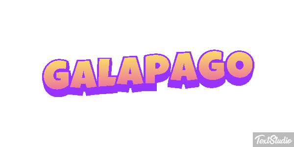 Galápago Efeito do texto