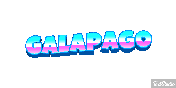Galápago Efeito do texto