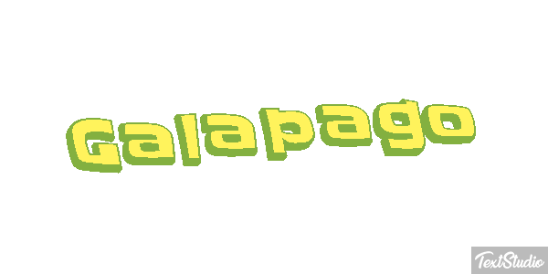 Galápago Efeito do texto