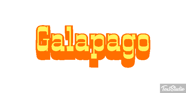 Galápago Efeito do texto