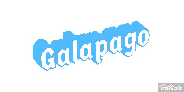 Galápago Efeito do texto