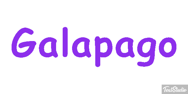 Galápago Efeito do texto
