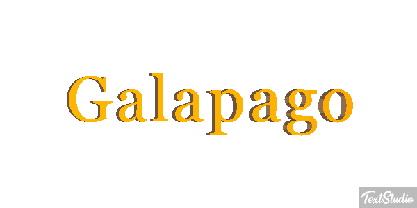 Galápago Efeito do texto