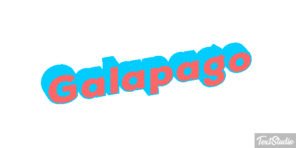Galápago Efeito do texto