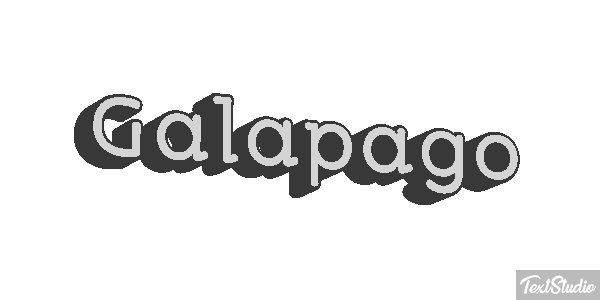 Galápago Efeito do texto