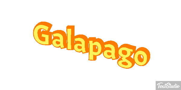 Galápago Efeito do texto