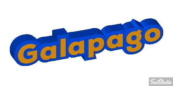 Galápago Efeito do texto
