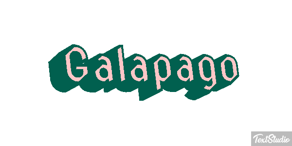 Galápago Efeito do texto