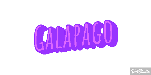 Galápago Efeito do texto