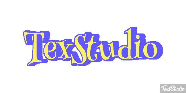TexStudio Efekt tekstowy