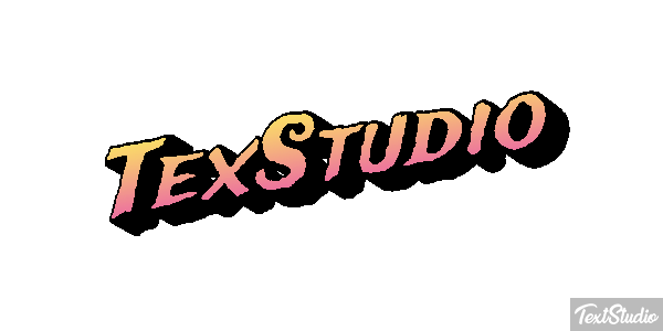 TexStudio Efekt tekstowy