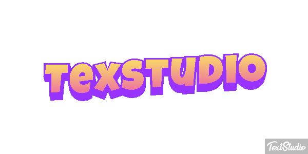 TexStudio Efekt tekstowy