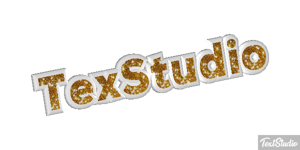 TexStudio Efekt tekstowy