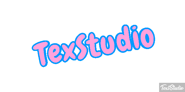TexStudio Efekt tekstowy