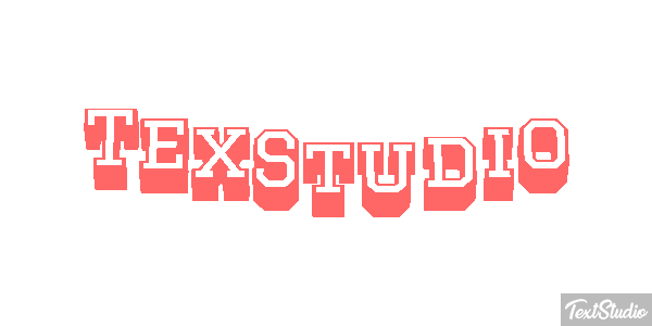 TexStudio Efekt tekstowy