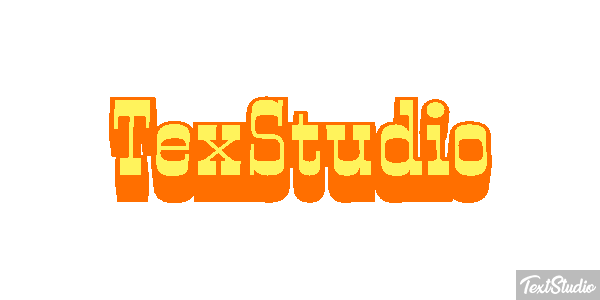 TexStudio Efekt tekstowy