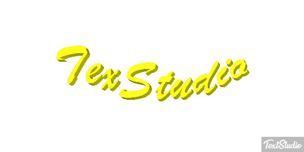 TexStudio Efekt tekstowy