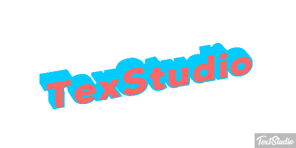 TexStudio Efekt tekstowy