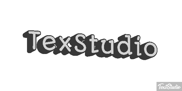 TexStudio Efekt tekstowy