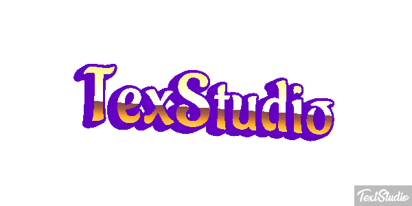 TexStudio Efekt tekstowy