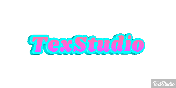 TexStudio Efekt tekstowy