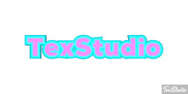 TexStudio Efekt tekstowy