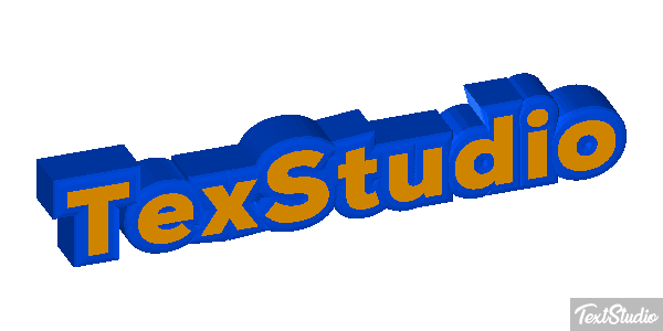 TexStudio Efekt tekstowy