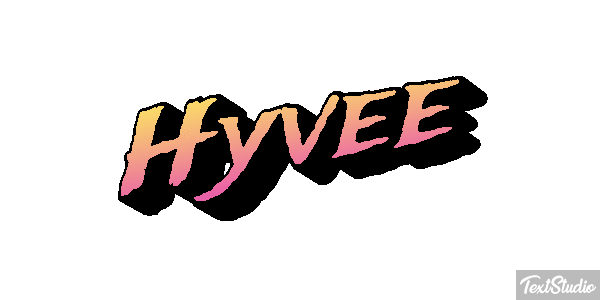 Hyvee Text effect