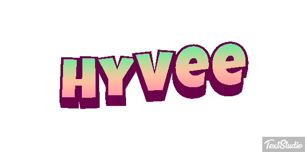 Hyvee Text effect