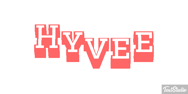 Hyvee Text effect