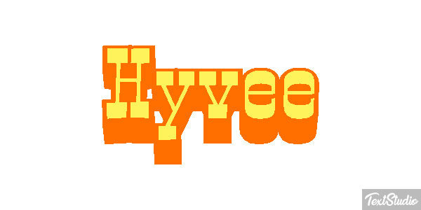 Hyvee Text effect