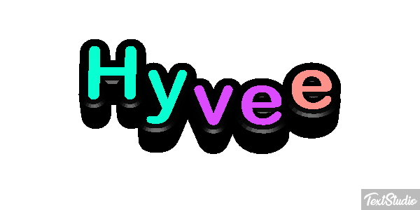 Hyvee Text effect