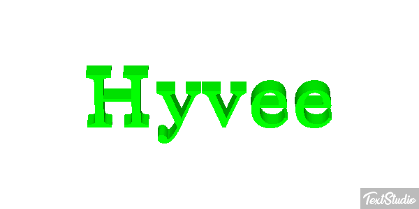 Hyvee Text effect