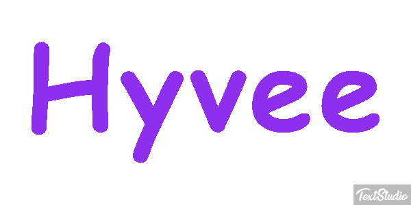 Hyvee Text effect