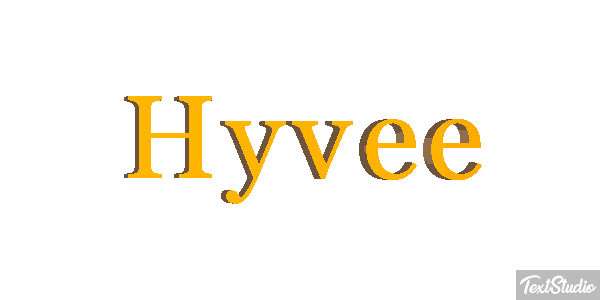 Hyvee Text effect