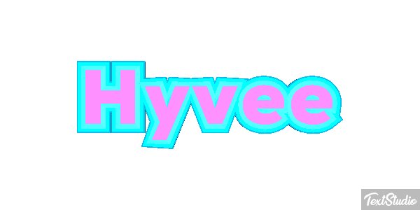 Hyvee Text effect