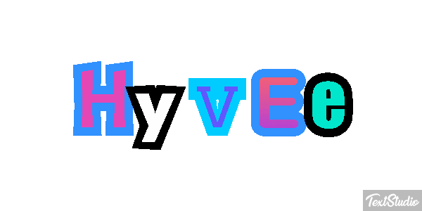 Hyvee Text effect
