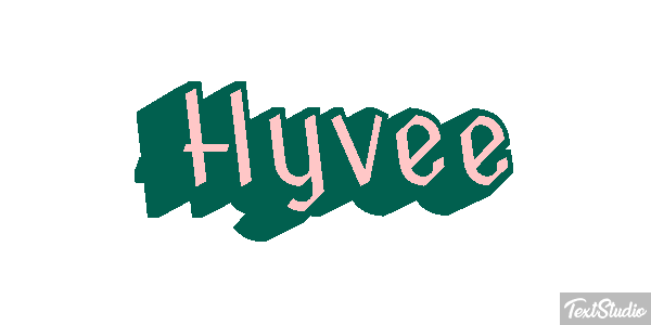 Hyvee Text effect