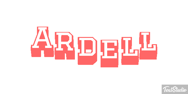 Ardell Text effect