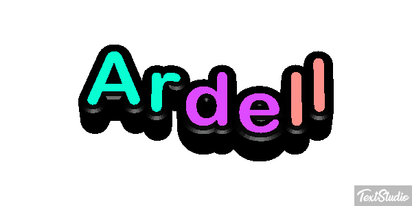 Ardell Text effect