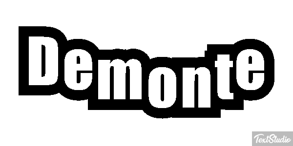 Demonte Text effect