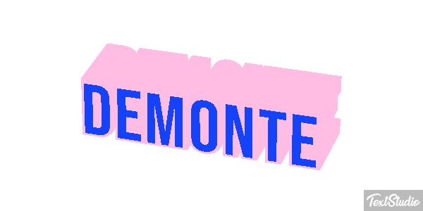 Demonte Text effect