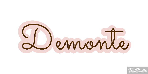 Demonte Text effect