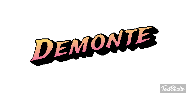 Demonte Text effect