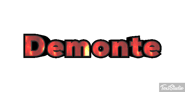 Demonte Text effect