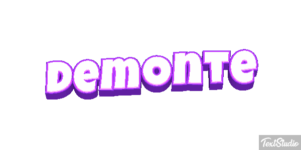 Demonte Text effect