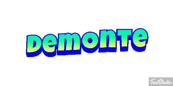 Demonte Text effect
