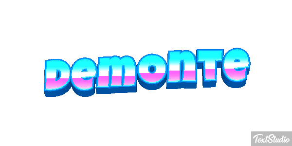 Demonte Text effect