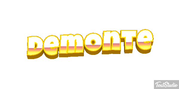 Demonte Text effect